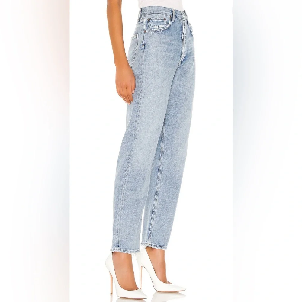 Agolde 90's Mid Rise Loose Fit Jeans in Snapshot